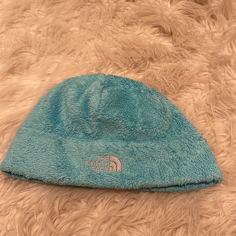 The North Face Blue Fuzzy Hat